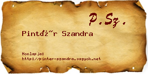 Pintér Szandra névjegykártya